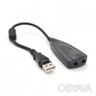 Контролер USB-sound card (7.1) 3D sound - призначена для передачі і конвертації . . фото 1