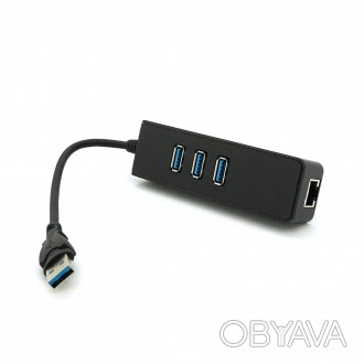 Технічні характеристики:
Хаб USB 3.0 з портом Ethernet 
Кількість роз'ємів (порт. . фото 1