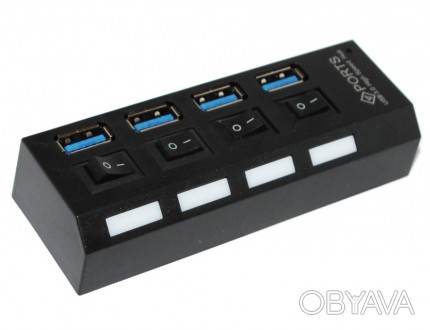 Технічні характеристики:
Хаб USB 3.0 універсальний 
Кількість роз'ємів (портів) . . фото 1