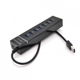 Хаб USB 3.0 UH-703 (7 портов USB3.0) поддержка до 1TB, Blister. Днепр. фото 1 Хаб USB 3.0 UH-703 (7 портов USB3.0) поддержка до 1TB, Blister. Днепр. фото 1