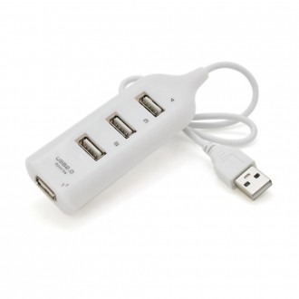 Хаб USB 2.0 4 порта, White, 480Mbts питание от USB, Blister Q200. Днепр. фото 1 Хаб USB 2.0 4 порта, White, 480Mbts питание от USB, Blister Q200. Днепр. фото 1