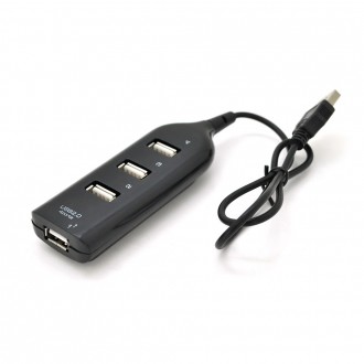 Хаб USB 2.0 4 порта, Black, 480Mbts питание от USB, Blister Q200. Днепр. фото 1 Хаб USB 2.0 4 порта, Black, 480Mbts питание от USB, Blister Q200. Днепр. фото 1