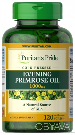 Олія вечірньої примули, Evening Primrose Oil, Puritan's Pride є джерелом жирних . . фото 1