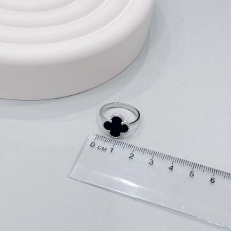 Родированное серебряное кольцо 925 пробы с натуральным лазуритом. Родированные у. . фото 3