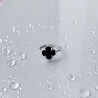 Родированное серебряное кольцо 925 пробы с натуральным лазуритом. Родированные у. . фото 5