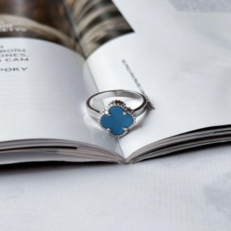 Родированное серебряное кольцо 925 пробы с бирюзой. Родированные украшения дольш. . фото 4