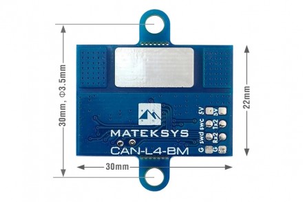Датчик тока и напряжения Matek CAN-L4-BM - это сверхточный цифровой монитор мощн. . фото 4