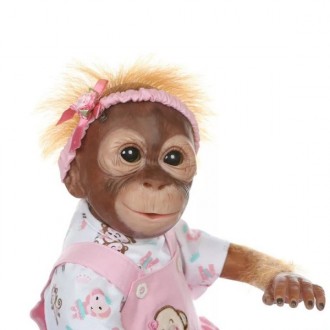 чудова лялька реборн-мавпочка з соскою та улюбленою іграшкою. Мила та чарівна ді. . фото 5