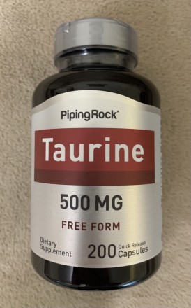 Taurine, 500 мг, таурин, 200 капсул США.. Тернопіль. фото 1 Taurine, 500 мг, таурин, 200 капсул США.. Тернопіль. фото 1
