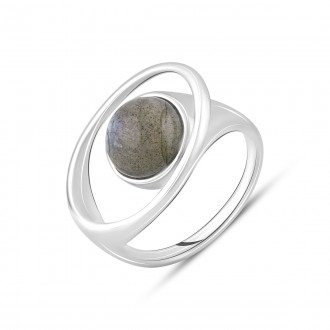 Родированное серебряное кольцо 925 пробы с 2.825ct. Родированные украшения дольш. . фото 2