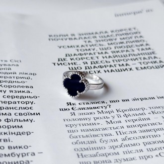 Родированное серебряное кольцо 925 пробы с натуральным лазуритом. Родированные у. . фото 4