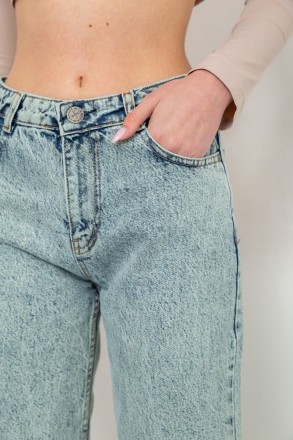 жіночі джинси вільного крою,блакитного крою з карманами,розмір:32-38. . фото 5