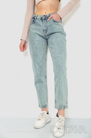 жіночі джинси вільного крою,блакитного крою з карманами,розмір:32-38. . фото 1