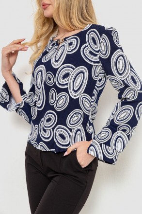 жіноча блузка з довгими рукавами,синьо-білого кольору,застібка на спині в наявно. . фото 3