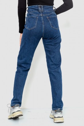 жіночі джинси з карманами синього кольору. . фото 4