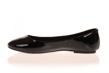 Чёрные лаковые женские туфли-балетки из мягкой ,комфортной мягкой эко кожи. . Ра. . фото 4
