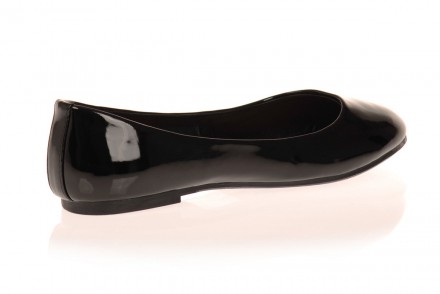 Чёрные лаковые женские туфли-балетки из мягкой ,комфортной мягкой эко кожи. . Ра. . фото 6