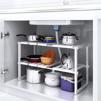 Регульована кухонна полиця-органайзер - легкий та зручний спосіб розмістити речі. . фото 8