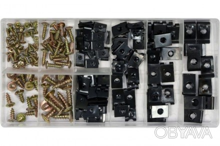 Набір гвинтів самонарізних і металевих кліпсів YATO 170 шт.
	
	
	Заводський номе. . фото 1