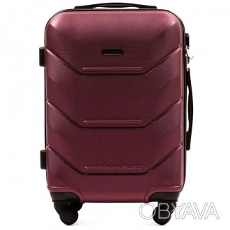 Пластиковый дорожный чемодан небольшого размера Wings 147 бордового цвета
Комфор. . фото 1