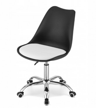 Кресло стул офисный на колесах поворотный на 360 градусов VIENNA. Цвет черный с . . фото 2