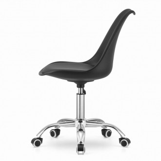 Кресло стул офисный на колесах поворотный на 360 градусов VIENNA. Цвет черный с . . фото 4