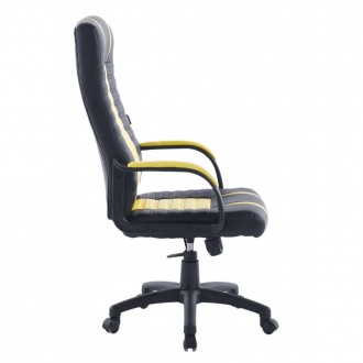 Кресло офисное для компьютера Bonro B-048 черное с желтыми вставками
 
Мягкое уд. . фото 3