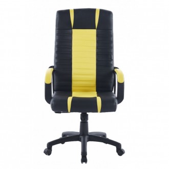 Кресло офисное для компьютера Bonro B-048 черное с желтыми вставками
 
Мягкое уд. . фото 4