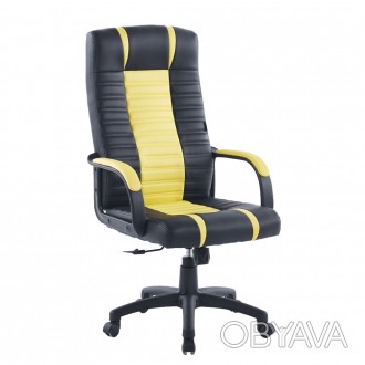 Кресло офисное для компьютера Bonro B-048 черное с желтыми вставками
 
Мягкое уд. . фото 1