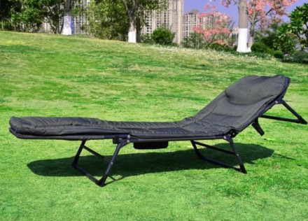 Ліжко розкладачка Bonro B2002-3 шезлонг лежак розкладний колір темно-сірий
Розкл. . фото 6