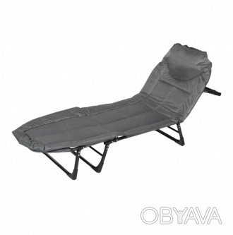 Ліжко розкладачка Bonro B2002-4 шезлонг лежак розкладний колір темно-сірий
Розкл. . фото 1