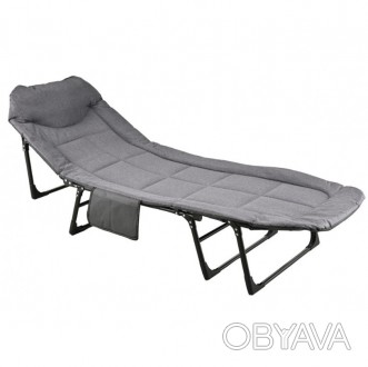 Ліжко розкладачка Bonro B-006 шезлонг лежак розкладний колір темно-сірий
Розклад. . фото 1