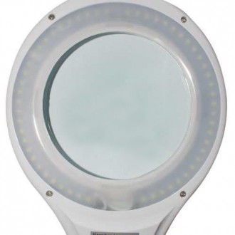 Лупа-лампа на струбцині 8066 LED підсвічування 56SMD, 5X, 5 діоптр., діаметр 130. . фото 3