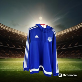 Футбольная кофта с капюшоном Adidas FC Chelsea London season 2015/16, размер-L, . . фото 6