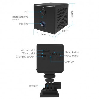 Автономна 4G міні камера з великим акумулятором 3000 мАч і режимом DV реєстратор. . фото 8