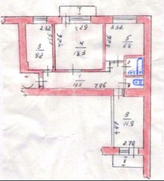 Пропоную на продаж трикімнатну квартиру на другому поверсі цегляного будинку.
Л. ДК Химики. фото 3