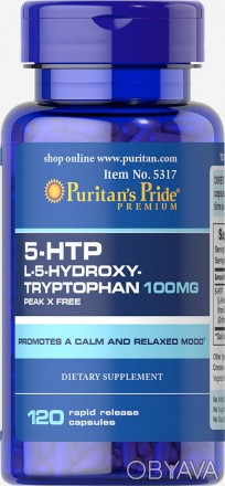 5-гідрокситрептофан, 5-HTP, Puritan's Pride ¦є попередником серотоніну та продук. . фото 1