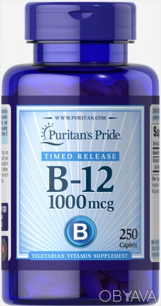 Вітамін В-12, Vitamin B-12, Puritan's Pride є водорозчинним вітаміном, відносить. . фото 1