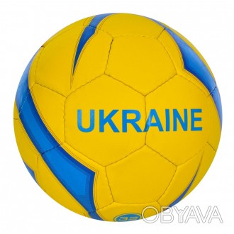М'яч футбольний розмір №5 матеріал поверхні ПУ1 (PU) 4 шари, ручна робота, 32 па. . фото 1