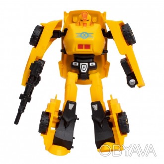 Робот "Жовтий спорткар" - це захоплюючий ігровий трансформер, що перетворюється . . фото 1