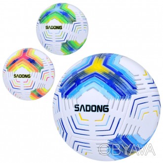 М'яч футбольний розмір №5 матеріал поверхні ПУ (PU) вага 400 - 420 грамiв MS 385. . фото 1