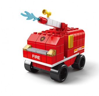 Дитяча іграшка конструктор пожежний трак K8978-5 SHANTOU YISHENG 1000 деталей.
З. . фото 6