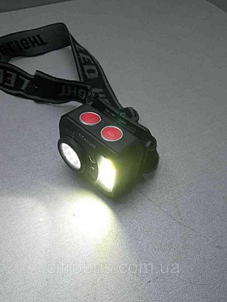 Налобный светодиодный фонарик TITANUM TLF-H05 предназначен для индивидуального и. . фото 2