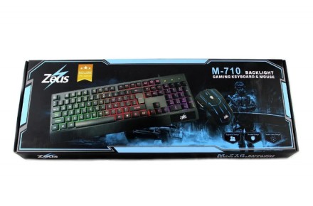 Набор Zeus GAMING KEYBOARD M 710 Геймерская клавиатура+ мышка с подсветкой. Киев. фото 1 Набор Zeus GAMING KEYBOARD M 710 Геймерская клавиатура+ мышка с подсветкой. Киев. фото 1