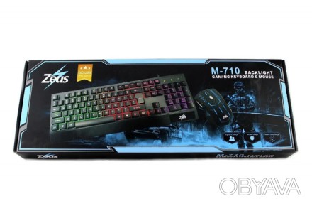 Профессиональная игровая клавиатура Zeus M-710 создана для геймеров. Ее колпачки. . фото 1