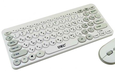 Утонченная, ультратонкая клавиатура + мышка UKC 5263 для удобной работы за компь. . фото 3