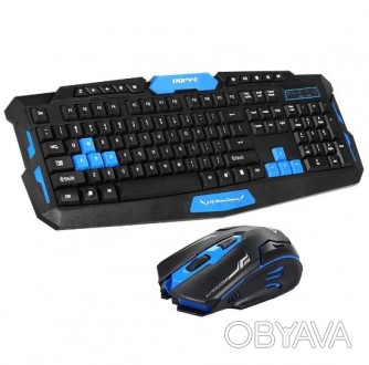 Комплект беспроводной клавиатуры с мышью HK-8100 сочетает в себе удобство беспро. . фото 1
