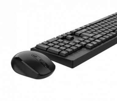 Ультра-черный матовый комплект беспроводной клавиатуры с мышью LARMTEK CMK-326 с. . фото 5