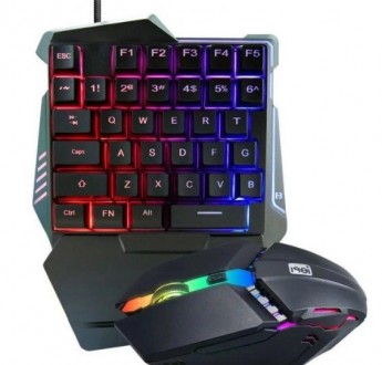Этот набор мыши и клавиатуры с цветной подсветкой обеспечивается бесплатными дра. . фото 5