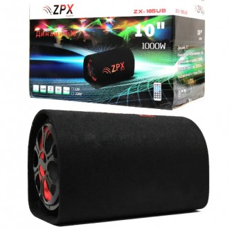ZPX 10", Автомобильный сабвуфер 1000W, 12/24/220v, с усилителем (USB/Bluetooth). Киев. фото 1 ZPX 10", Автомобильный сабвуфер 1000W, 12/24/220v, с усилителем (USB/Bluetooth). Киев. фото 1